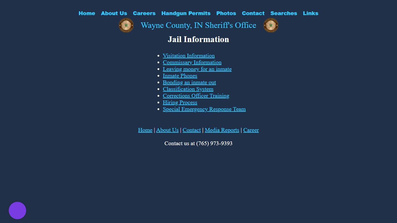 Jail Information - Wayne County, Indiana